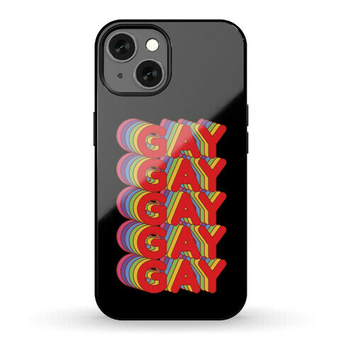 Gay Retro Rainbow Phone Case